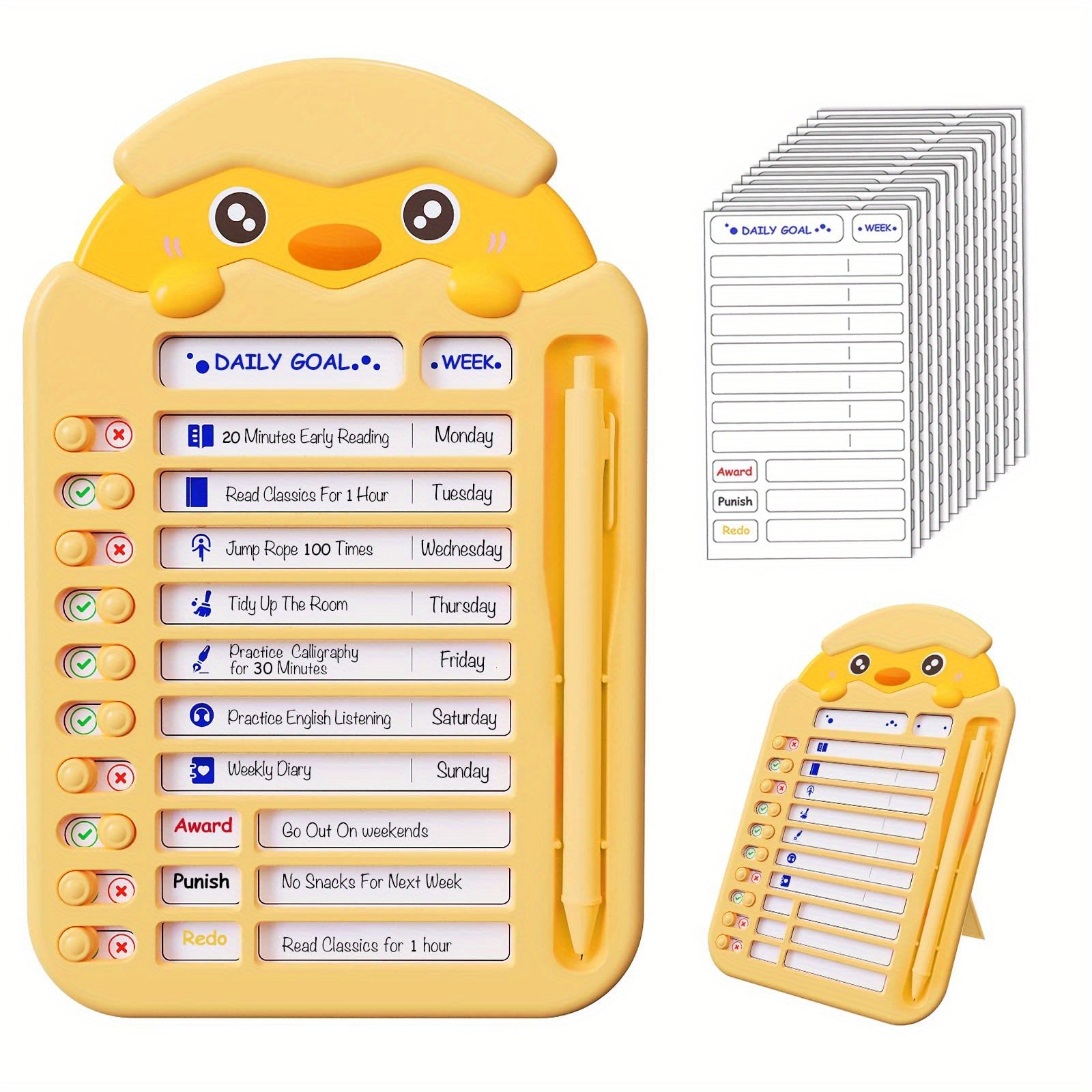 Detachable Chores Checklist Board - DIY Message Board