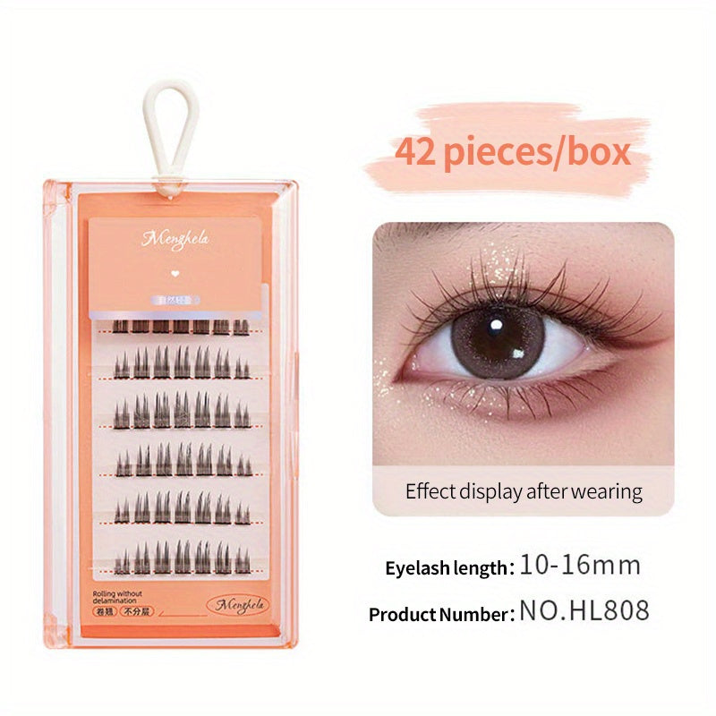 Segmented False Eyelashes for Natural Look