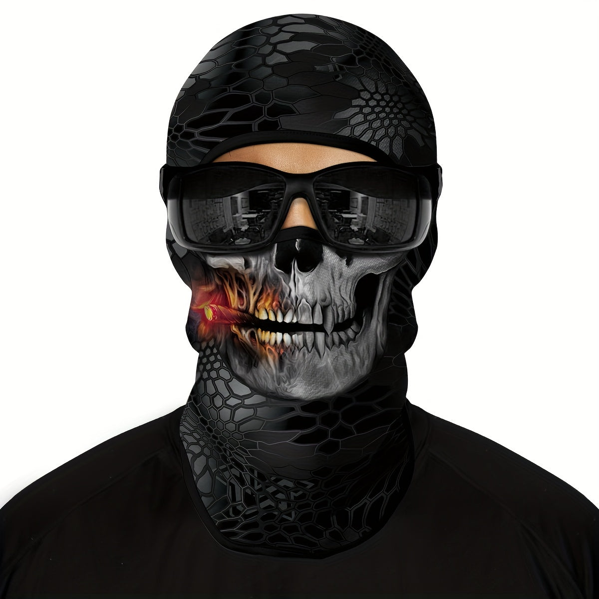 Skeleton Ghost Face Mask for Halloween Cosplay