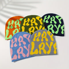 Y2K Hip Hop Candy Knitted Beanie Hat