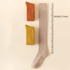 3 Pairs Winter Fleece Thickened Warm Stockings