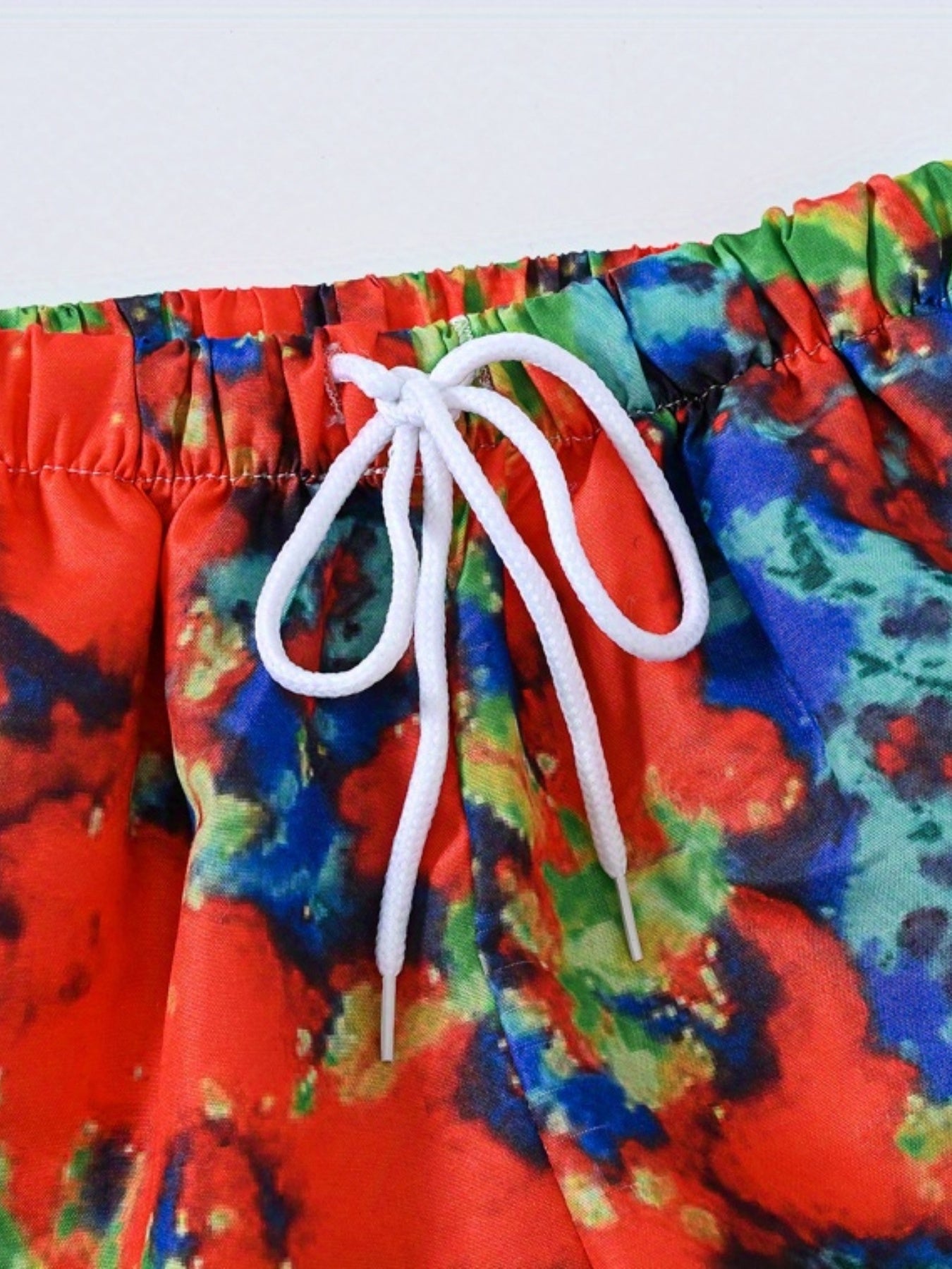 Boys Tie Dye Casual Shorts for Vacation Beach Kids Summer Clothes
