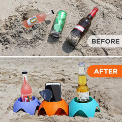Multifunctional Beach Cup Holder Outdoor Camping Storage