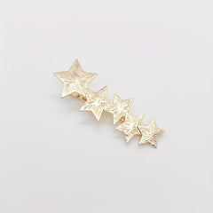 Star Shape Hair Clip Zinc Alloy Geometric Edge Clip