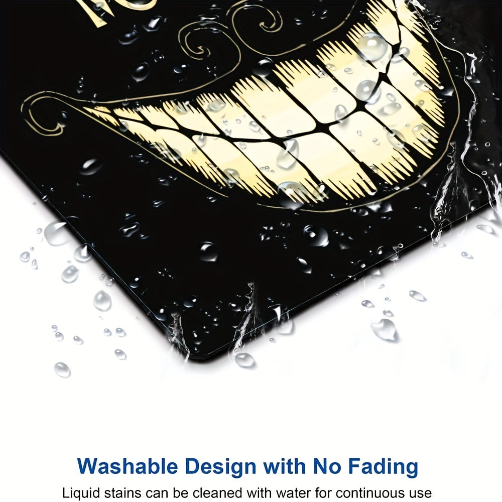 Funny 'We're All Mad Here' Mouse Pad Waterproof Non Slip Rubber Base