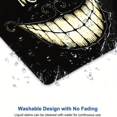 Funny 'We're All Mad Here' Mouse Pad Waterproof Non Slip Rubber Base