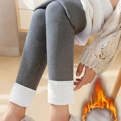 High Waist Fleece Thermal Leggings for Women