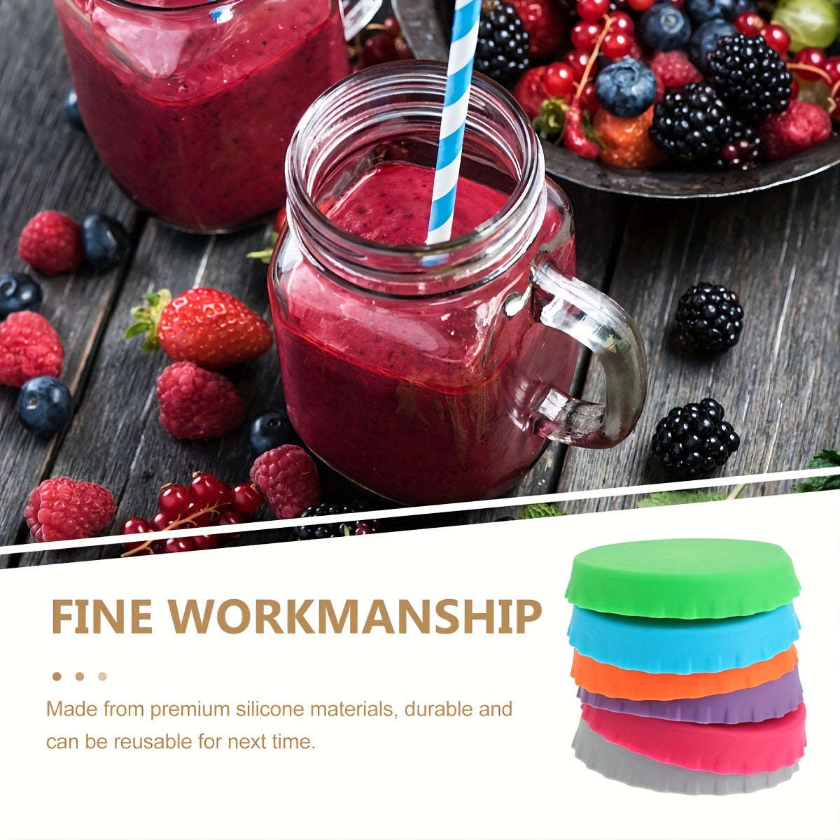Silicone Can Lid Reusable Leakproof Dustproof Water Cup Lid