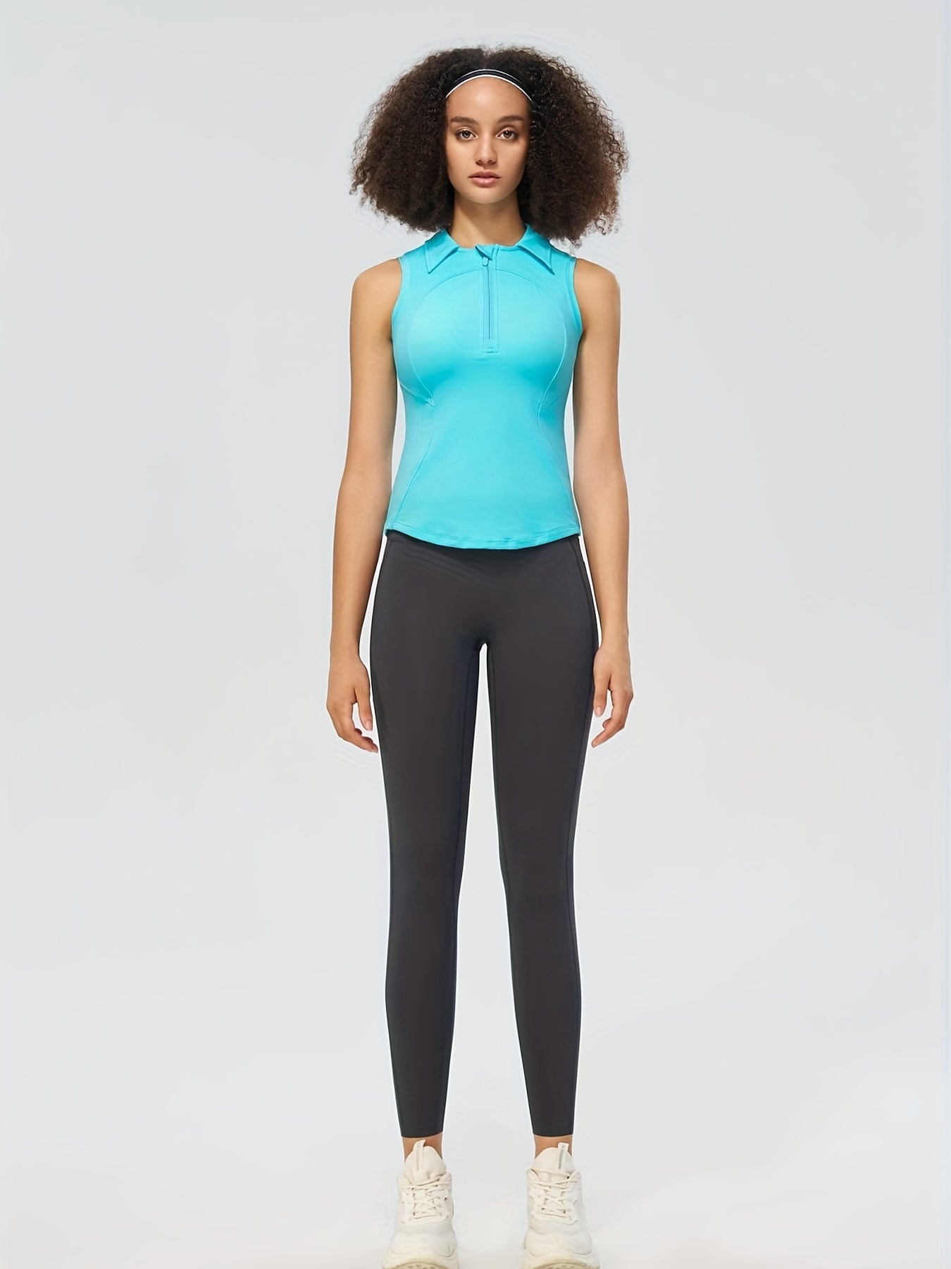 Women's Quick Dry Front Zipper Tight T-shirt