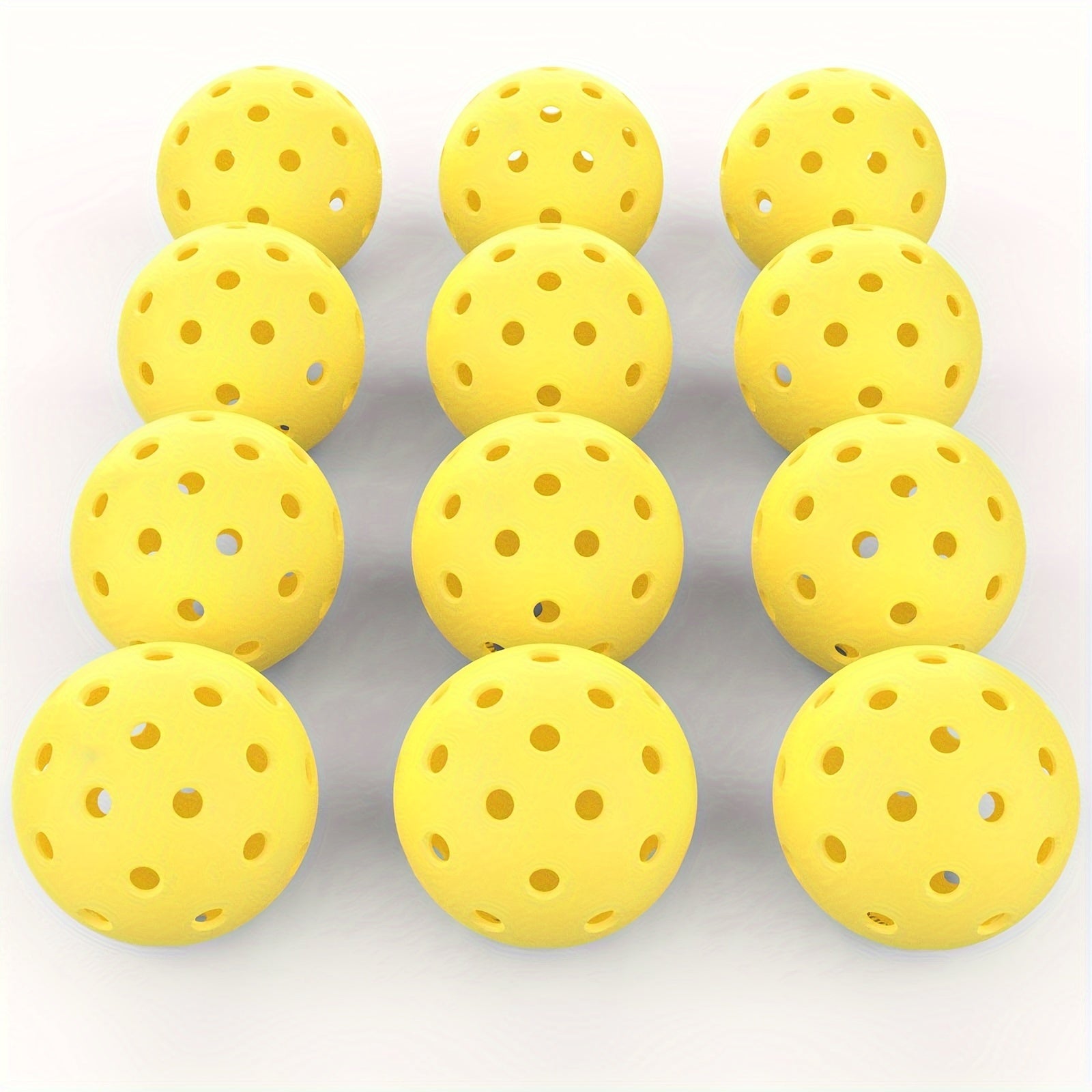 12pcs Pickleballs 40 Hole Outdoor Pickleballs High Bounce Durable Pickleba