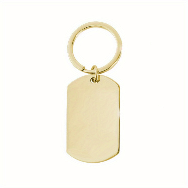 Custom Stainless Steel Name Keychain For Men