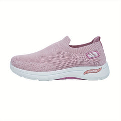 Women's Knitted Sock Sneakers Breathable Slip On Loafer Shoes