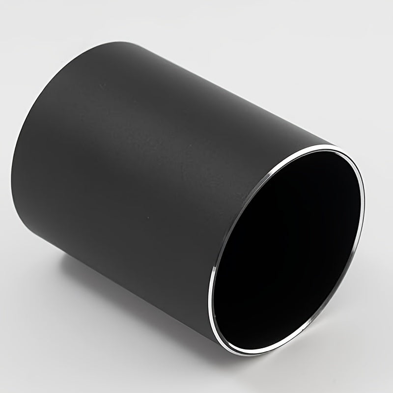 Aluminum Alloy Round Pen Holder Desktop Storage Business Office Metal Cosmetics