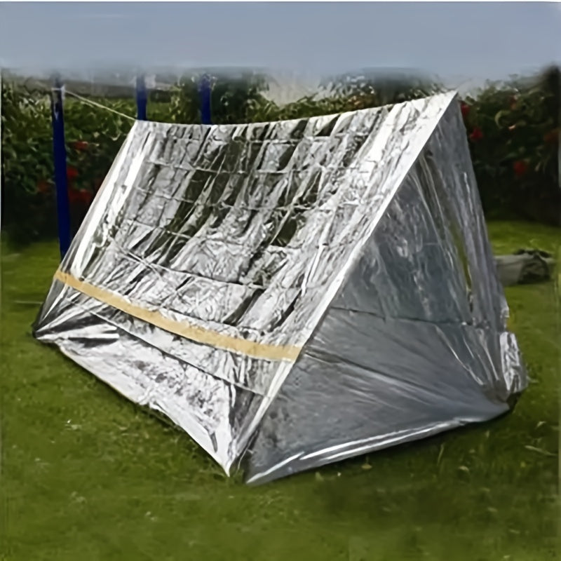 5pcs Emergency Insulation Blankets First Aid Safety Polyester Film