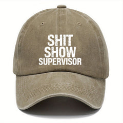 Vintage Distressed Baseball Cap Funny Letter Print Unisex Outdoor Accessory