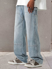 Men's Regular Fit Street Style Straight Leg Jeans