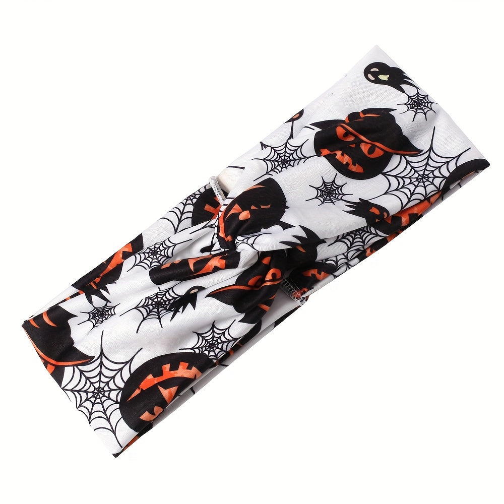 Pumpkin Ghost Pattern Headband Halloween Hairband