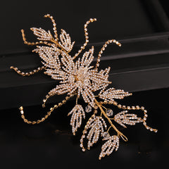 Bridal Rhinestone Headband with Pearls