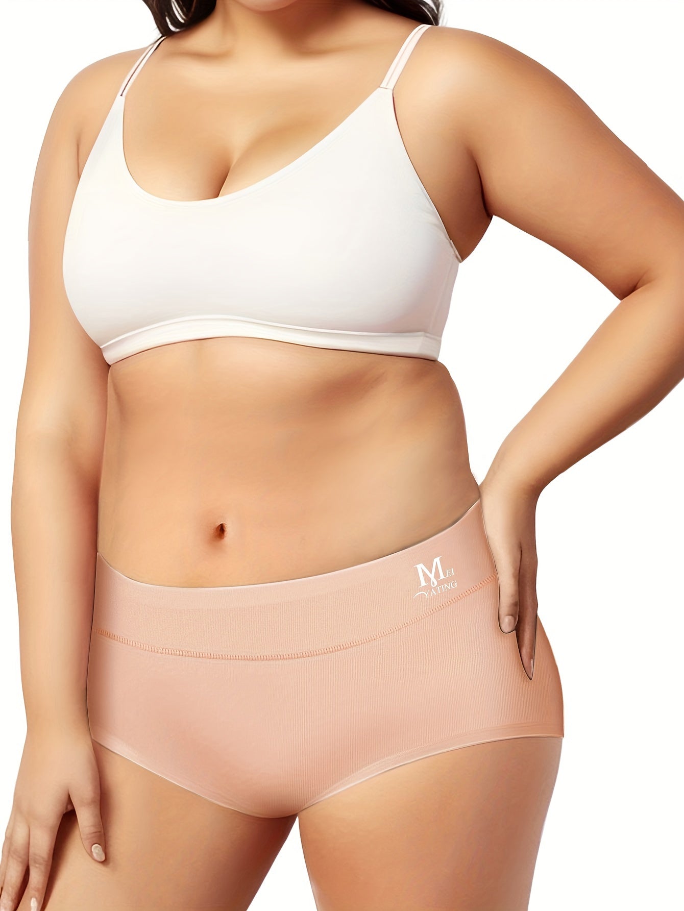 Women's Plus Size Elastic Waistband Comfort Panty