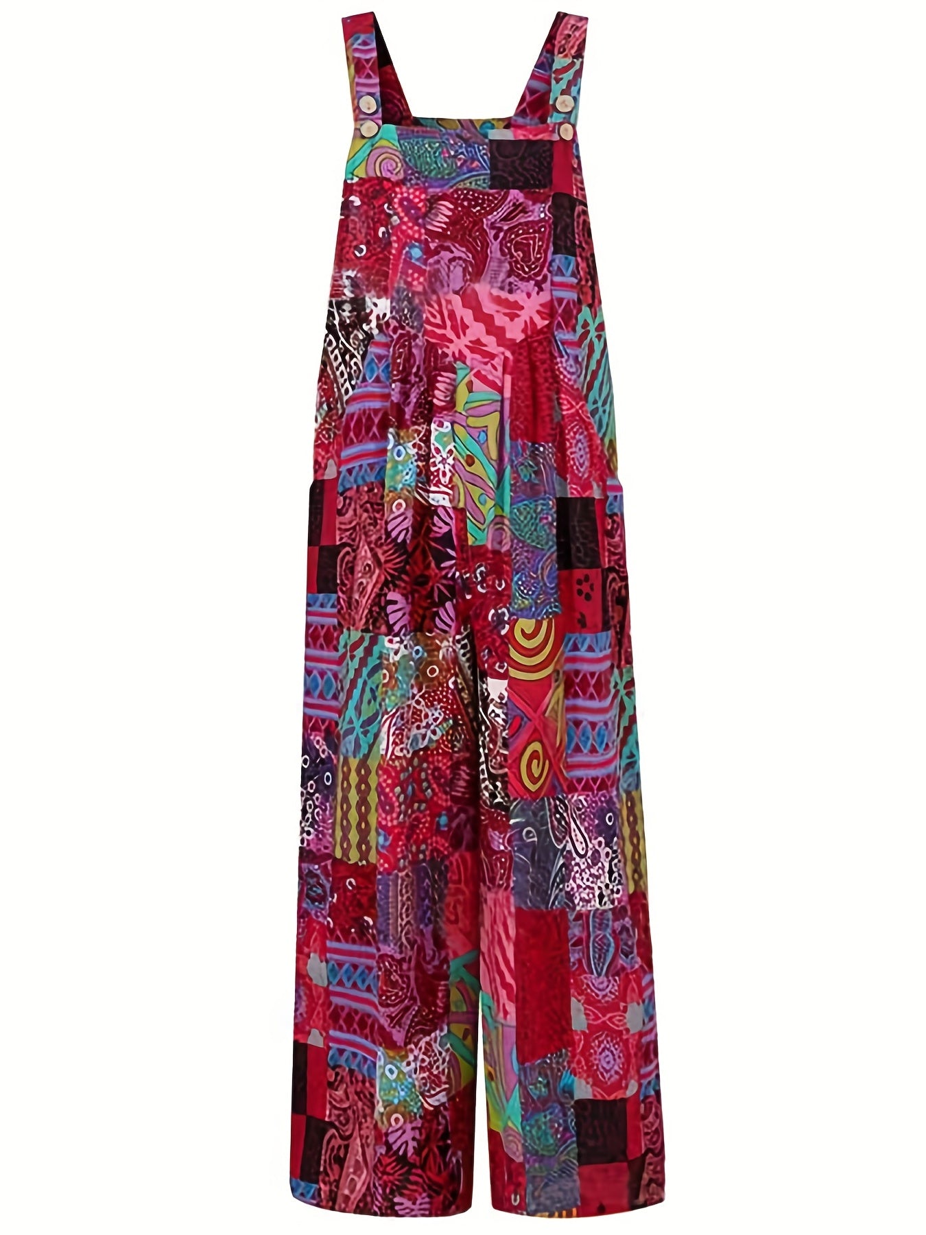 Wide Leg Overall Jumpsuit for Women