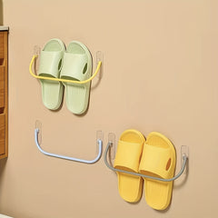 Foldable Bathroom Slippers Rack Wall Hanging Shoe Storage Rack