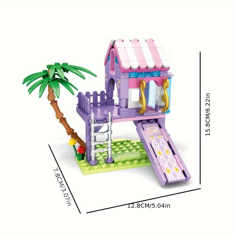 DIY Treehouse Assembly Toy 172pcs ABS Material Building Blocks