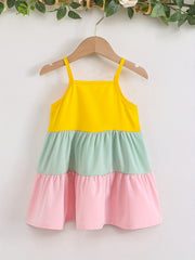 Baby Girls Sleeveless Cami Dress for Summer
