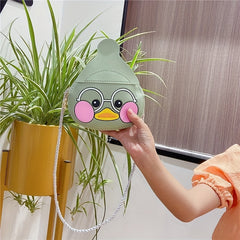 Kids Cartoon Duck Shoulder Bag Crossbody Bag with Coin Purse