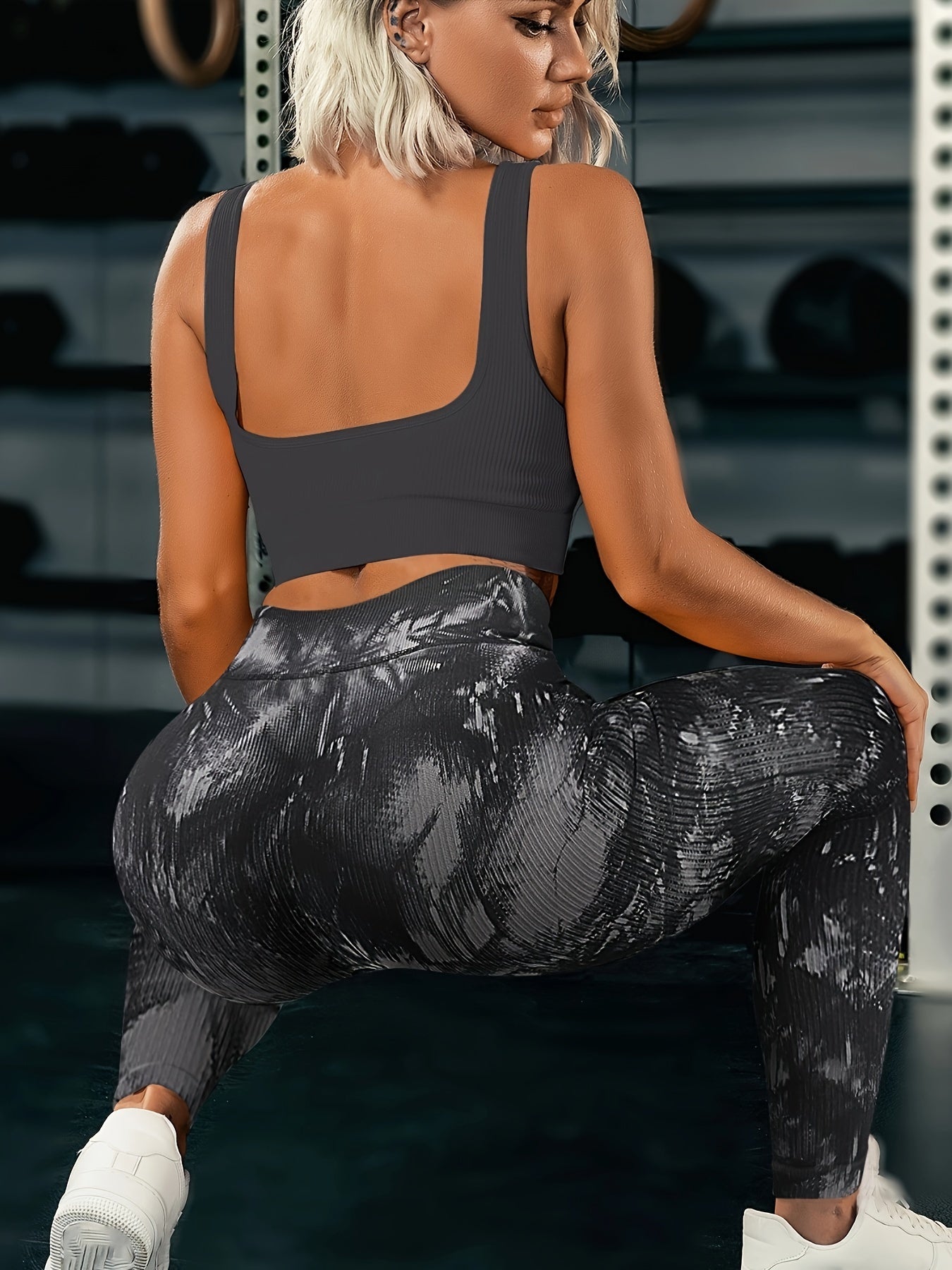 Tie Dye Sports Leggings High Waist Seamless Yoga Pants