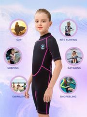 REALON Kids 2mm Shorty Wetsuit For Girls Boys