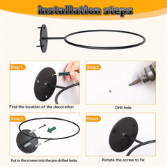 Metal Wall Mounted Ball Holder for Soccer and Football