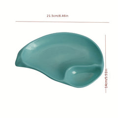 5pcs Acrylic Dumpling Plate With Saucer and Sauce Dish Set