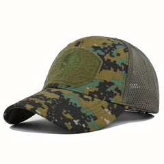 Stylish Skull Embroidered Baseball Cap for Sun Protection