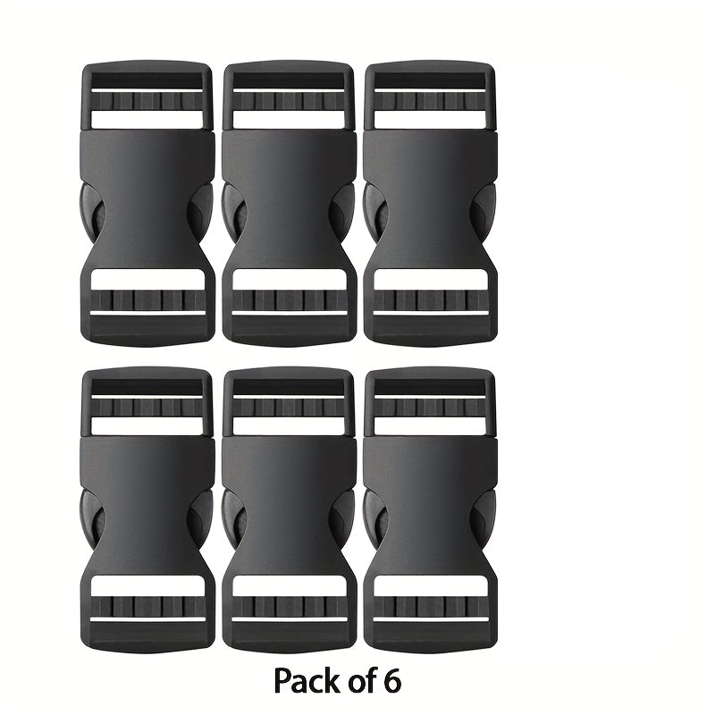 6pcs Quick Release Buckle Adjustable Plastic Clip Snap Replacement
