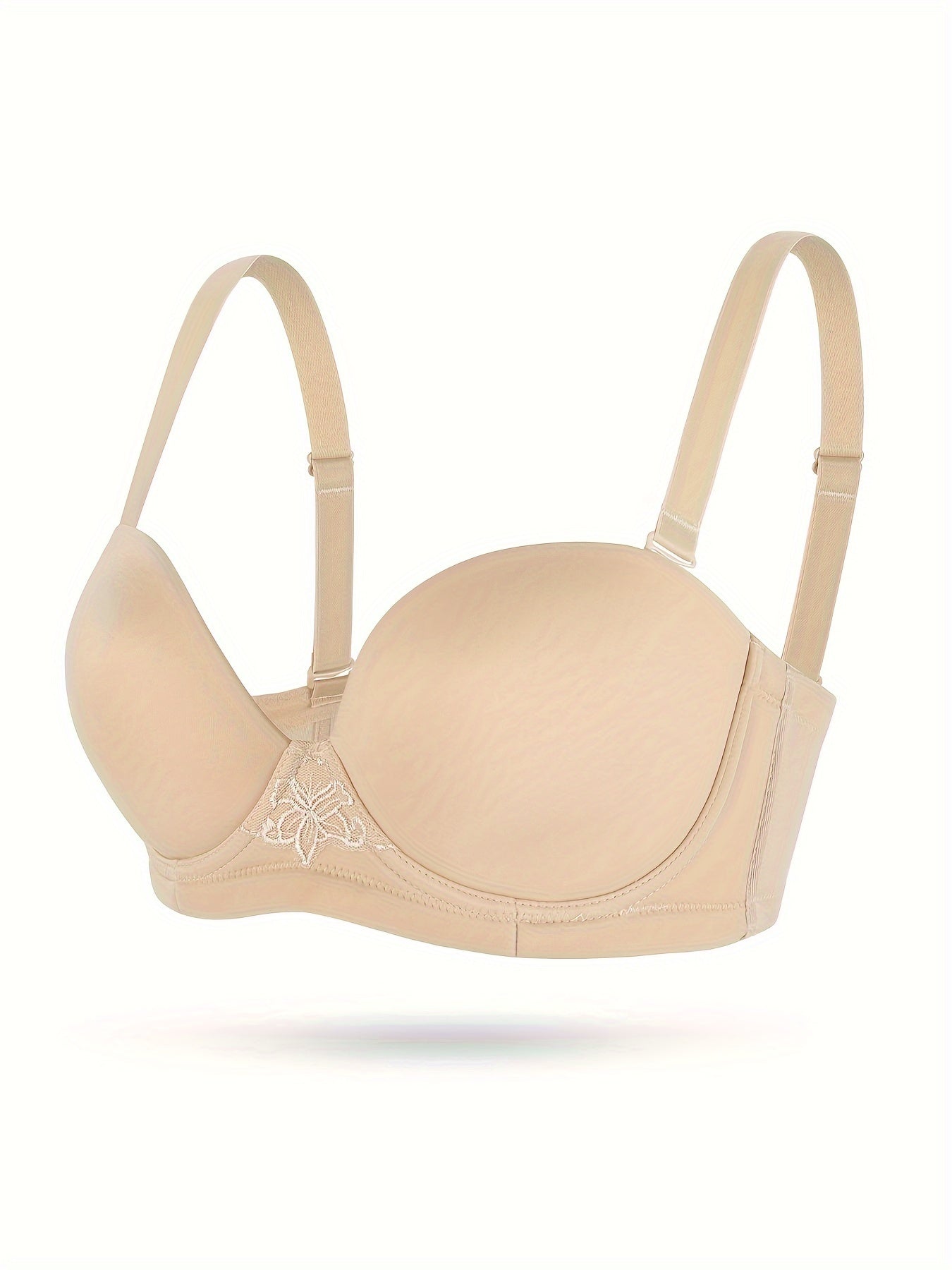 Women's Plus Solid Underwire Strapless Bra
