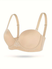 Women's Plus Solid Underwire Strapless Bra