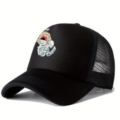 Unisex Breathable Adjustable Baseball Cap with Cartoon Embroidery