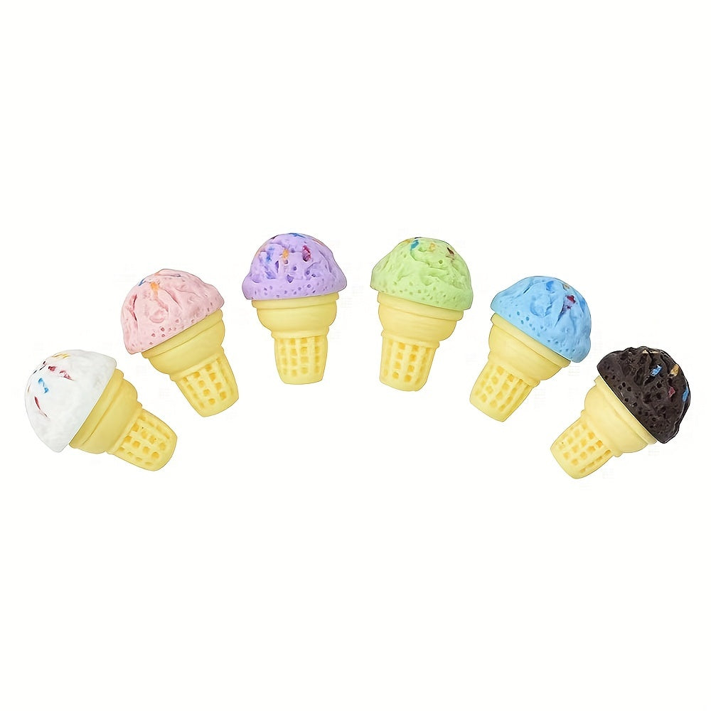 10pcs Mixed Pack DIY Ice Cream Donut Accessories for Crafts and Decor