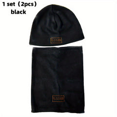 Polar Fleece Beanie Neck Gaiter Set for Cycling Skiing