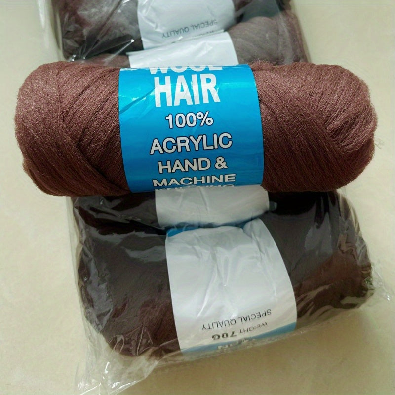 5pcs Brazilian Wool Hair Yarn For Braids Twisting Weaving