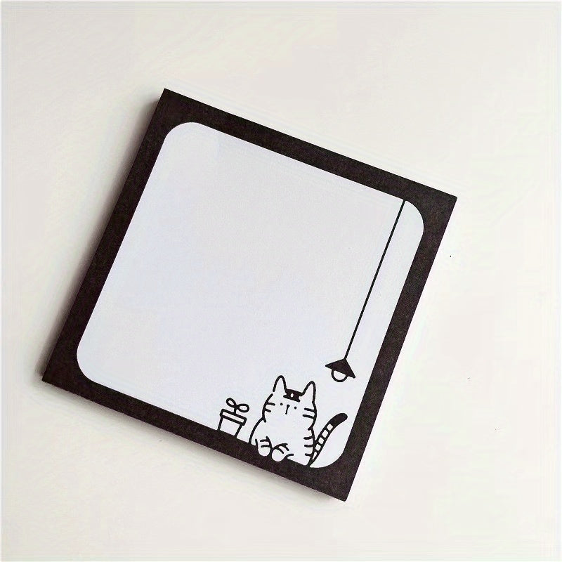50 Sheets Cute Cat Family Memo Pads Non Sticky Sticky Note