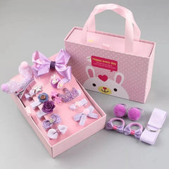 18pcs Girls Bow Hair Card Hair Clip Set Christmas Birthday Gift