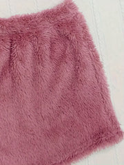 Cozy Fleece Loungewear Set: Long Sleeve Top, Tank Top & Shorts