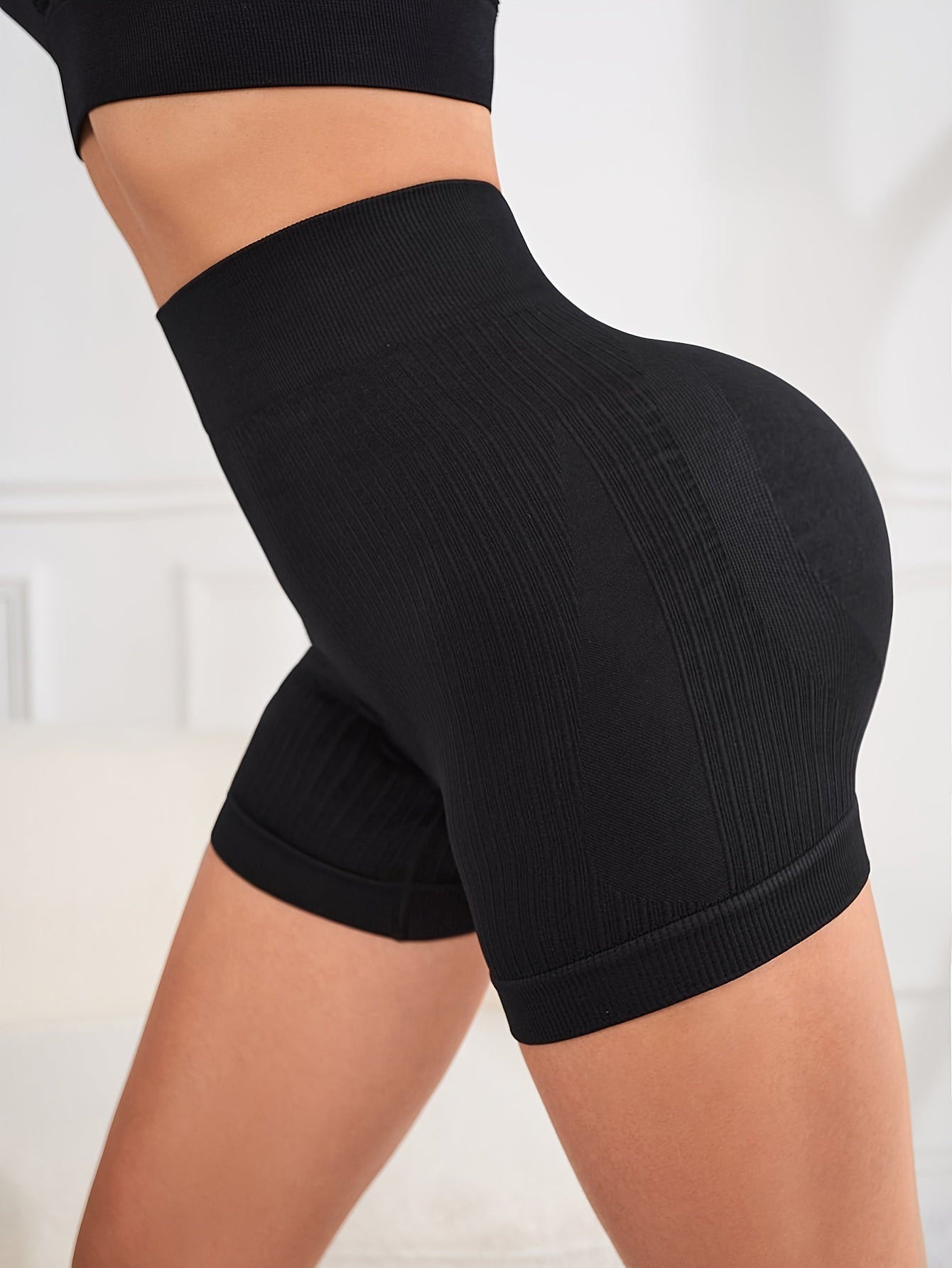 High Waist Seamless Yoga Shorts for Women
