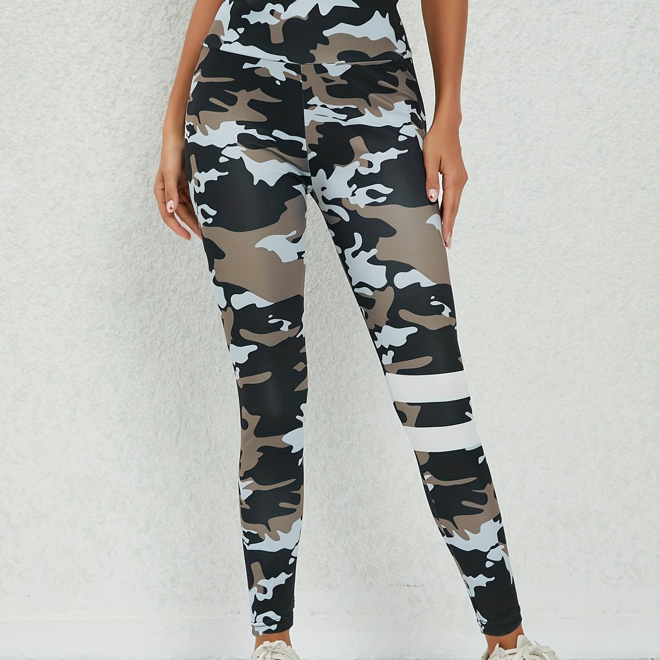 Camouflage High Waist Butt Lifting Leggings for Sports