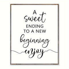 Wedding Favor Sign A Sweet Ending To A Beginning Dessert Bar Sign