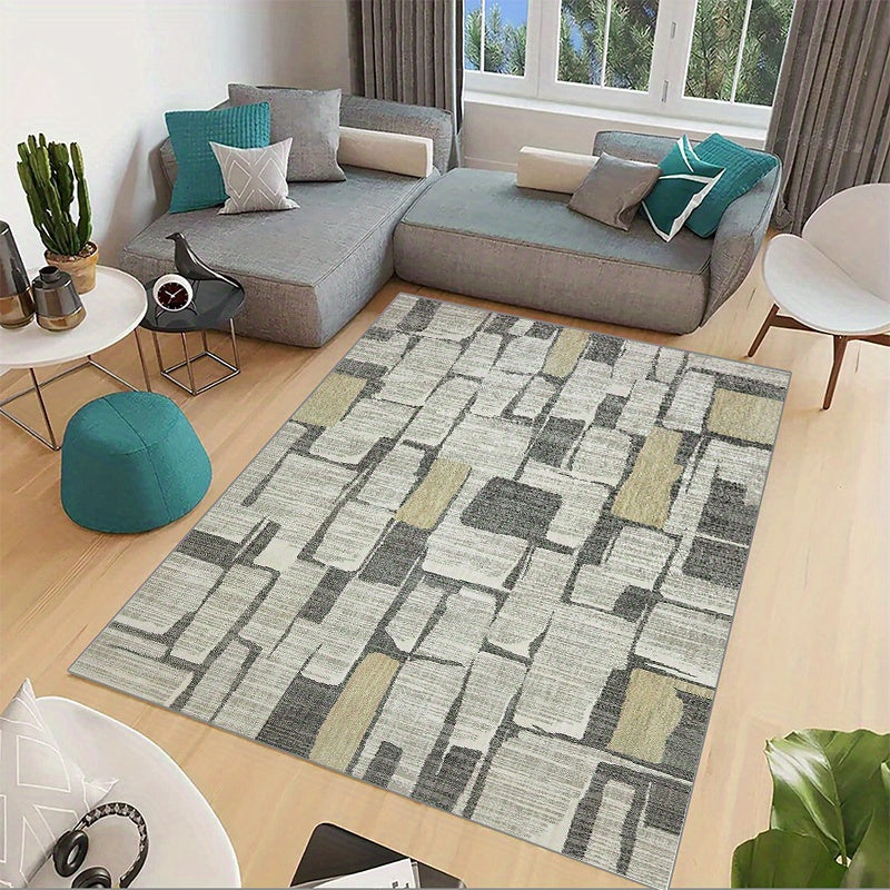 Large Modern Abstract Area Rug Anti-Slip Carpet for Living Room Bedroom