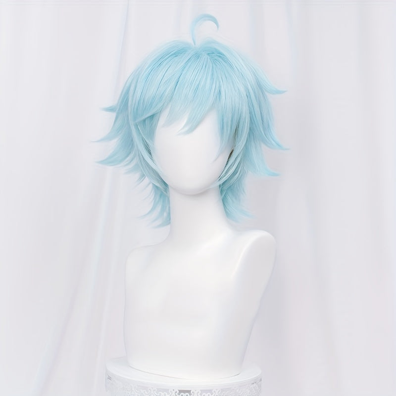 Short Light Synthetic Cosplay Wig for Halloween Party