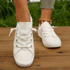 Women's Lightweight Lace-Up Casual Sneakers