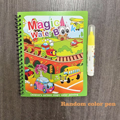 Reusable Magic Watercolor Book for Kids Educational Coloring Set Dinosaur Ocean